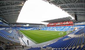 Cardiff City Stadium vu des tribunes