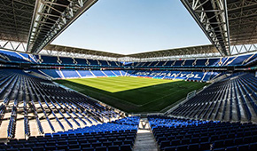 RCDE Stadium vu des tribunes