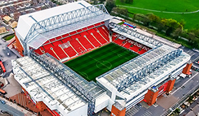 Stade d'Anfield vu du ciel