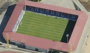 Stade Los Pajaritos vu du ciel