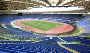 Stade Olympique de Rome vu des tribunes