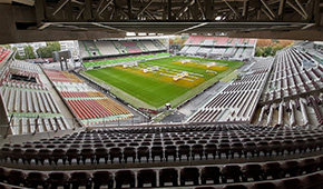 Stade Saint-Symphorien vu des tribunes