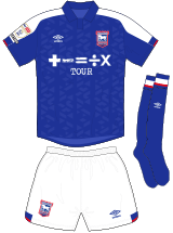 Ipswich Town FC Maillot Domicile