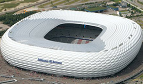 Allianz Arena vu du ciel
