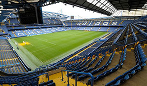 Stade de Stamford Bridge vu des tribunes