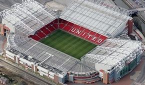 Stade d'Old Trafford vu du ciel