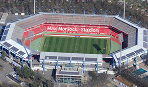 Stade Max Morlock vu du ciel
