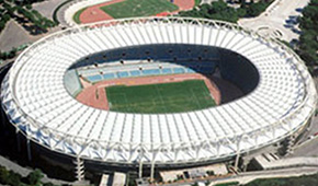 Stade Olympique de Rome vu du ciel